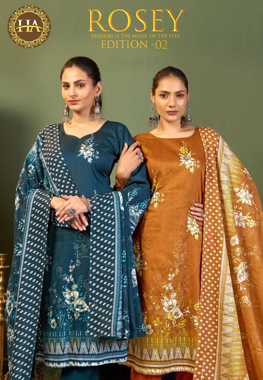 Alok suit rosey-2 Dress material wholesale dealers in Pune